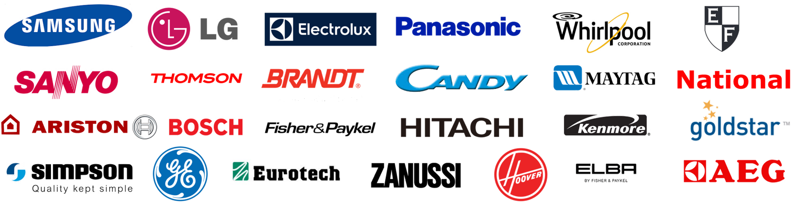 major brands we repair