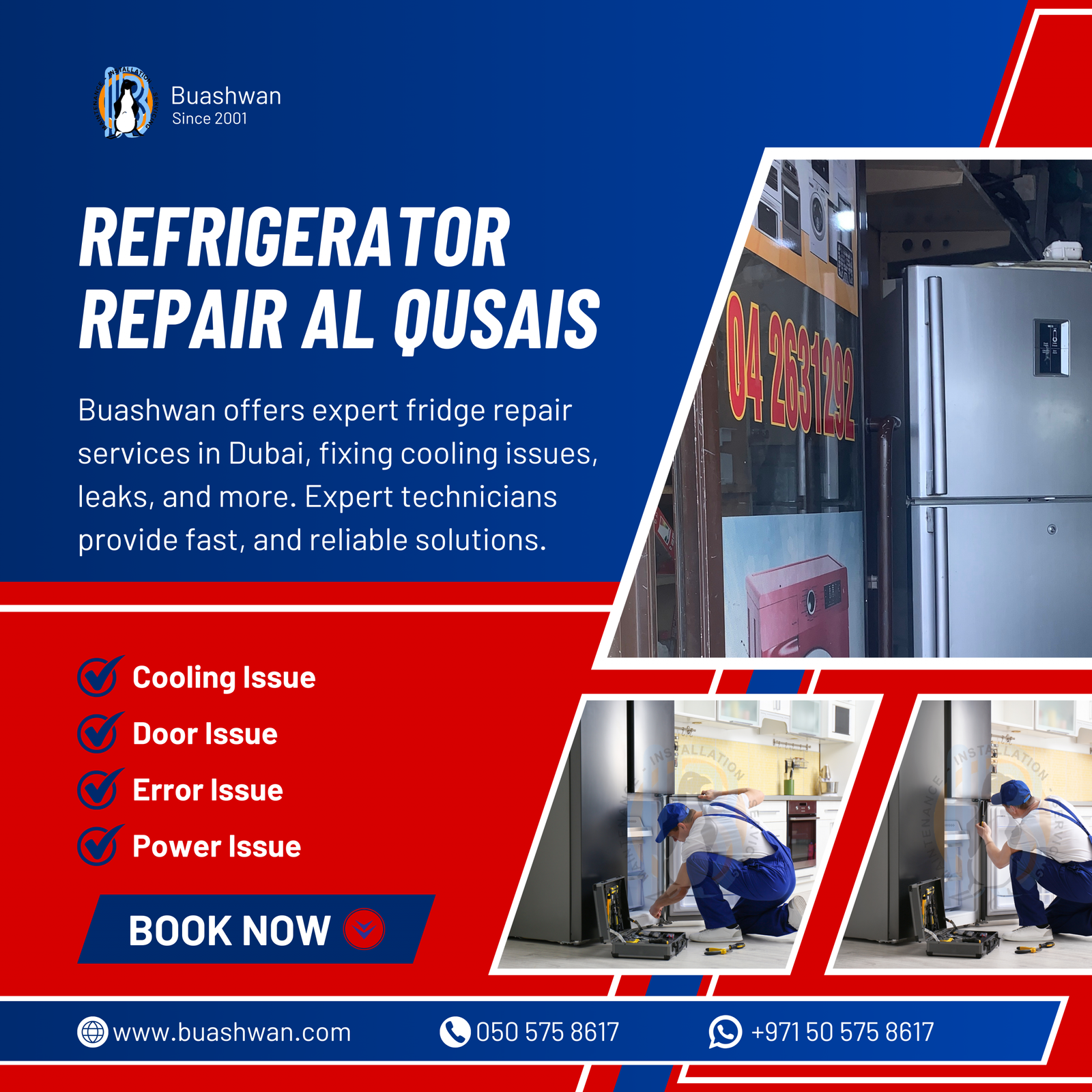 fridge repair in al qusais