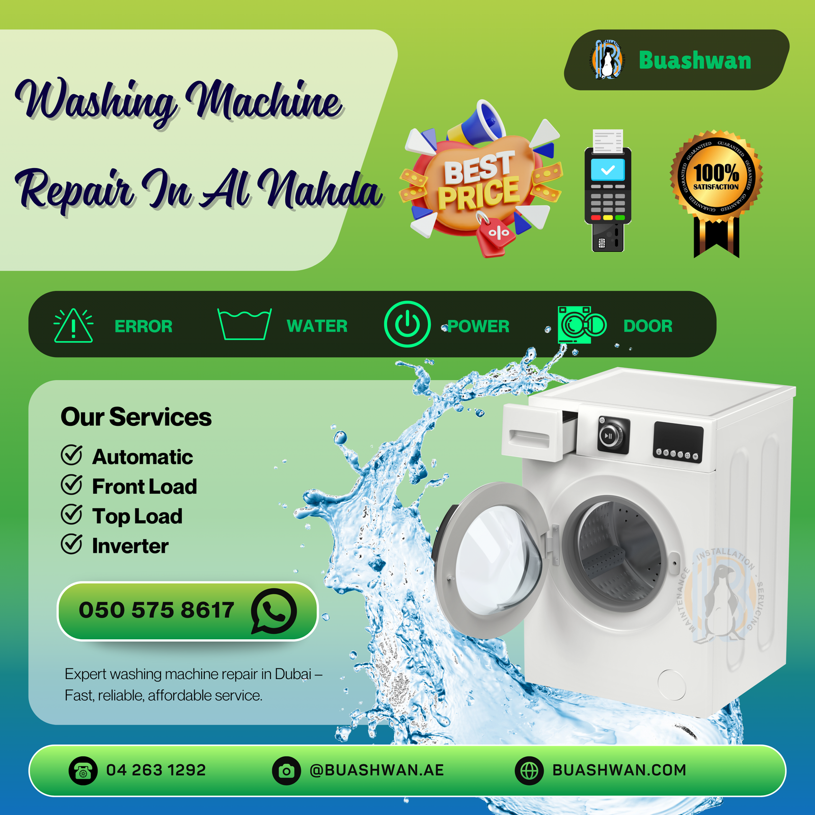 washing machine repair in al nahda